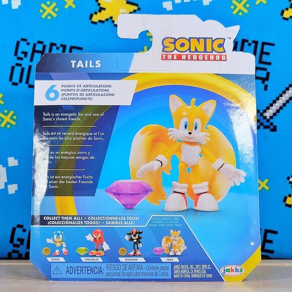 Jakks Pacific Sonic the Hedgehog 2.5" TAILS with Chaos Emerald Collectible - Picture 4 of 11
